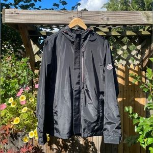 Moncler Raincoat/Wind Breaker Black Mens